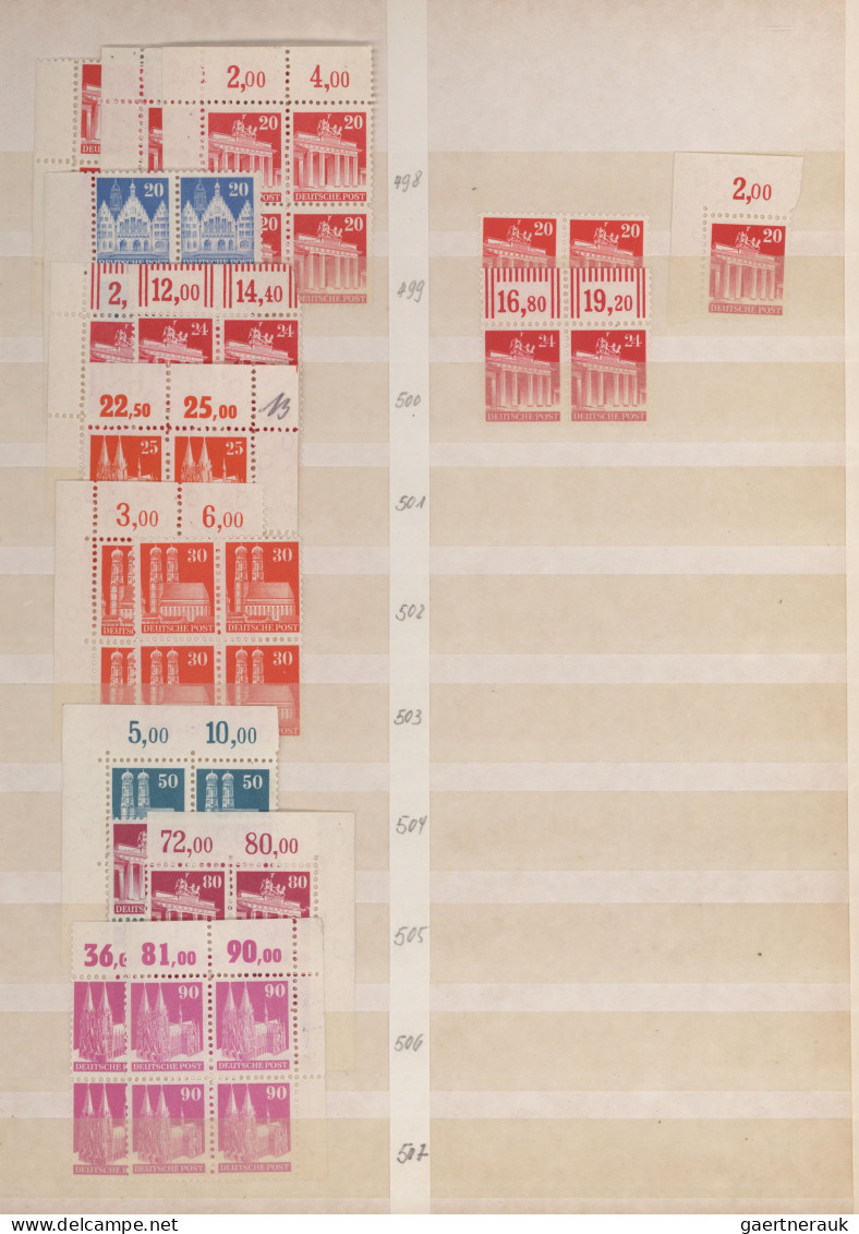 Bizone: 1945/1950 (ca.), AM-Post Und Bauten, Umfangreicher Posten In Drei Alben - Other & Unclassified