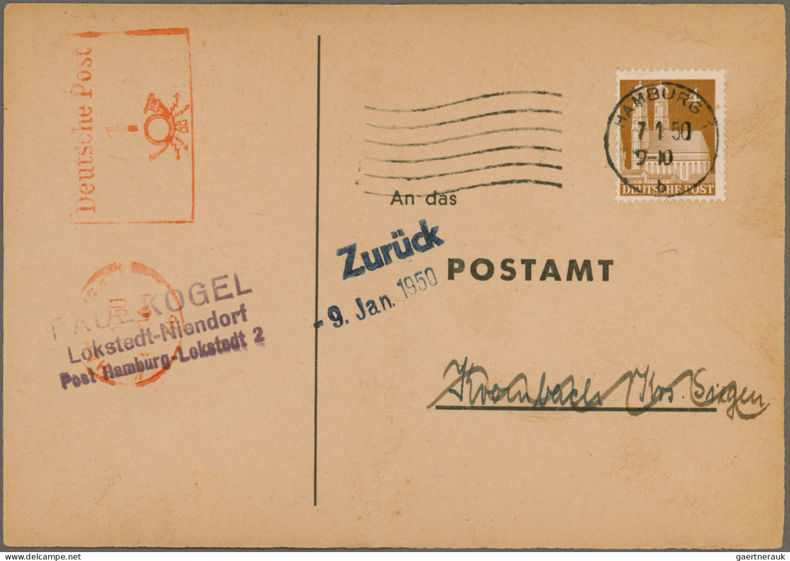 Bizone: 1948/1952, Bauten, saubere Sammlung von 61 Briefen und Karten in netter