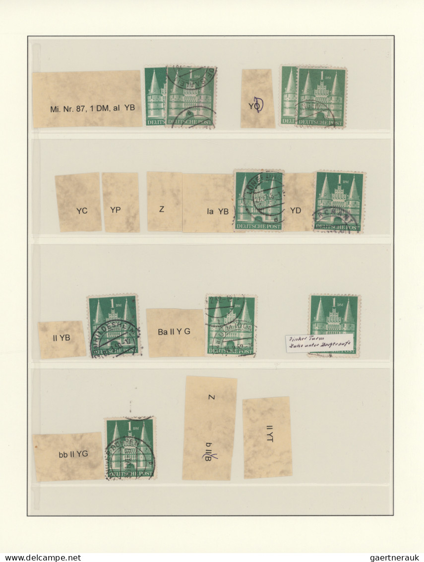 Bizone: 1948/1952, BAUTEN, Umfangreicher Spezial-Sammlungsbestand In Zwei Ringbi - Other & Unclassified