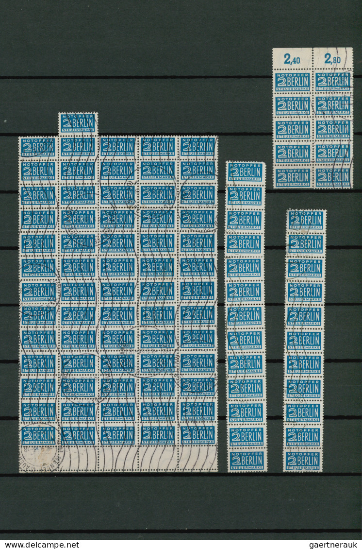 Bizone - Zwangszuschlagsmarken: 1950/1954 Notopfer 2 Pf. In Zeichnung Zd Bzw. Zc - Andere & Zonder Classificatie