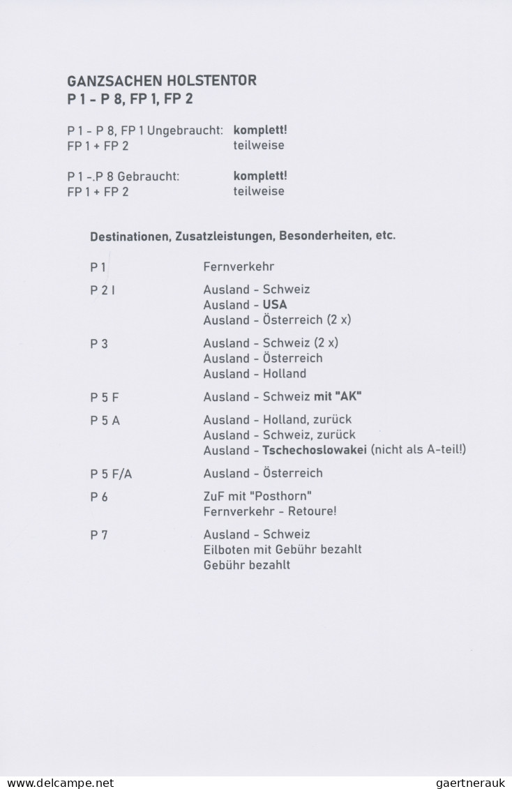 Bizone - Ganzsachen: 1945/1950, Umfangreiche Sammlung Ungebrauchter Und Gebrauch - Autres & Non Classés