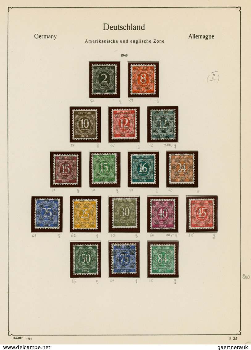 Bundesrepublik Deutschland: 1945/1971, Sammlung Auf Vordruckblättern, Dabei Post - Collections