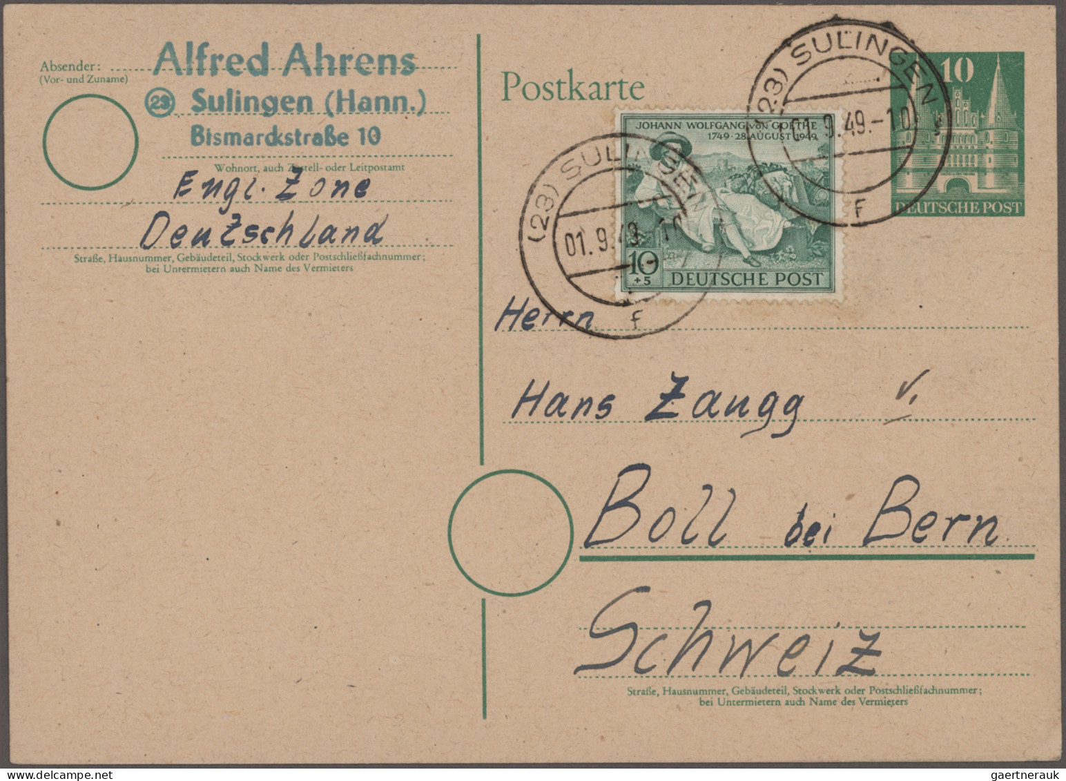 Bundesrepublik Deutschland: 1945/1973, Westzonen+Bund, Partie Von Ca. 250 Briefe - Collections