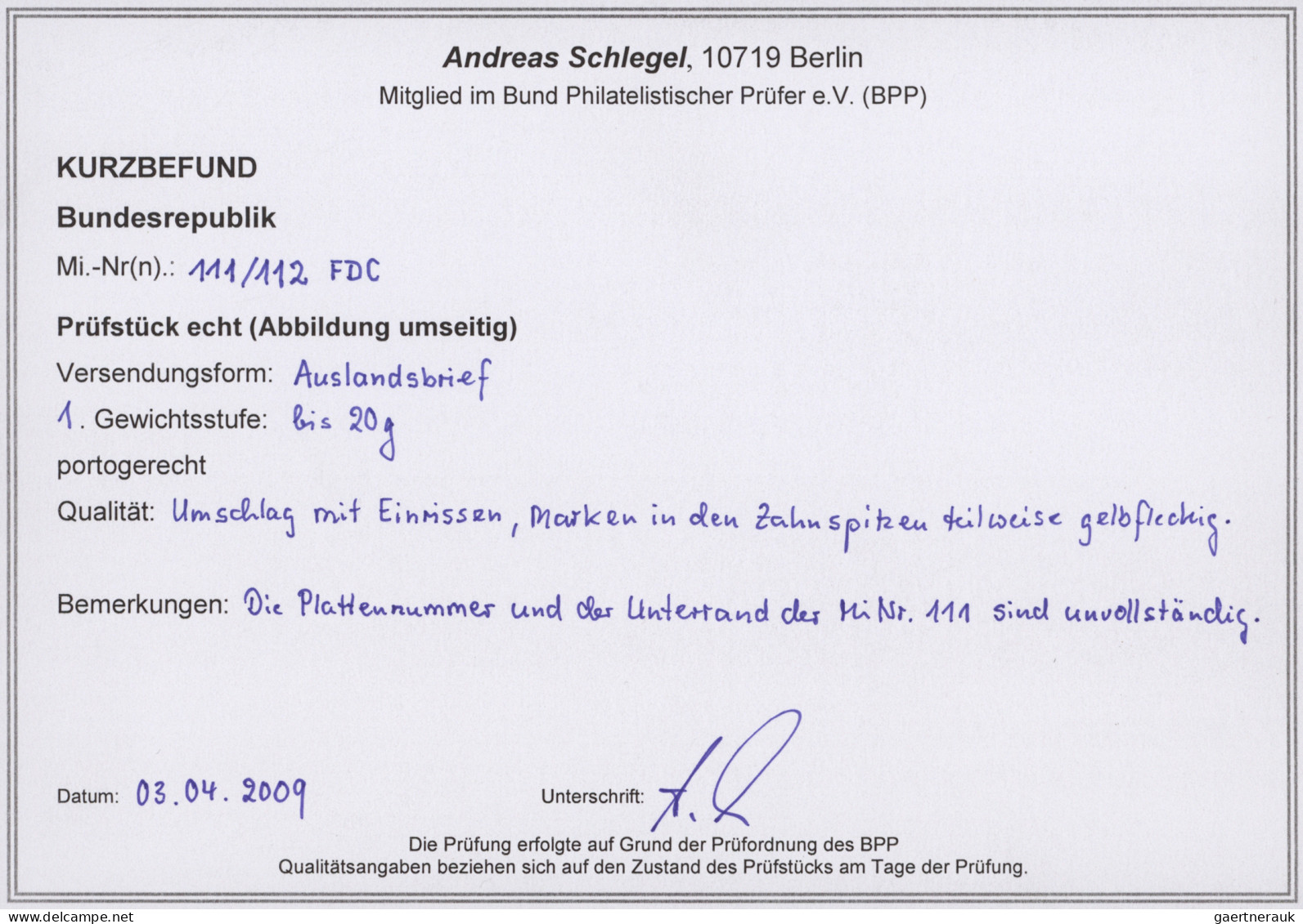 Bundesrepublik Deutschland: 1948/1964, Bizone+Bund, Saubere Sammlung Von 40 Brie - Verzamelingen