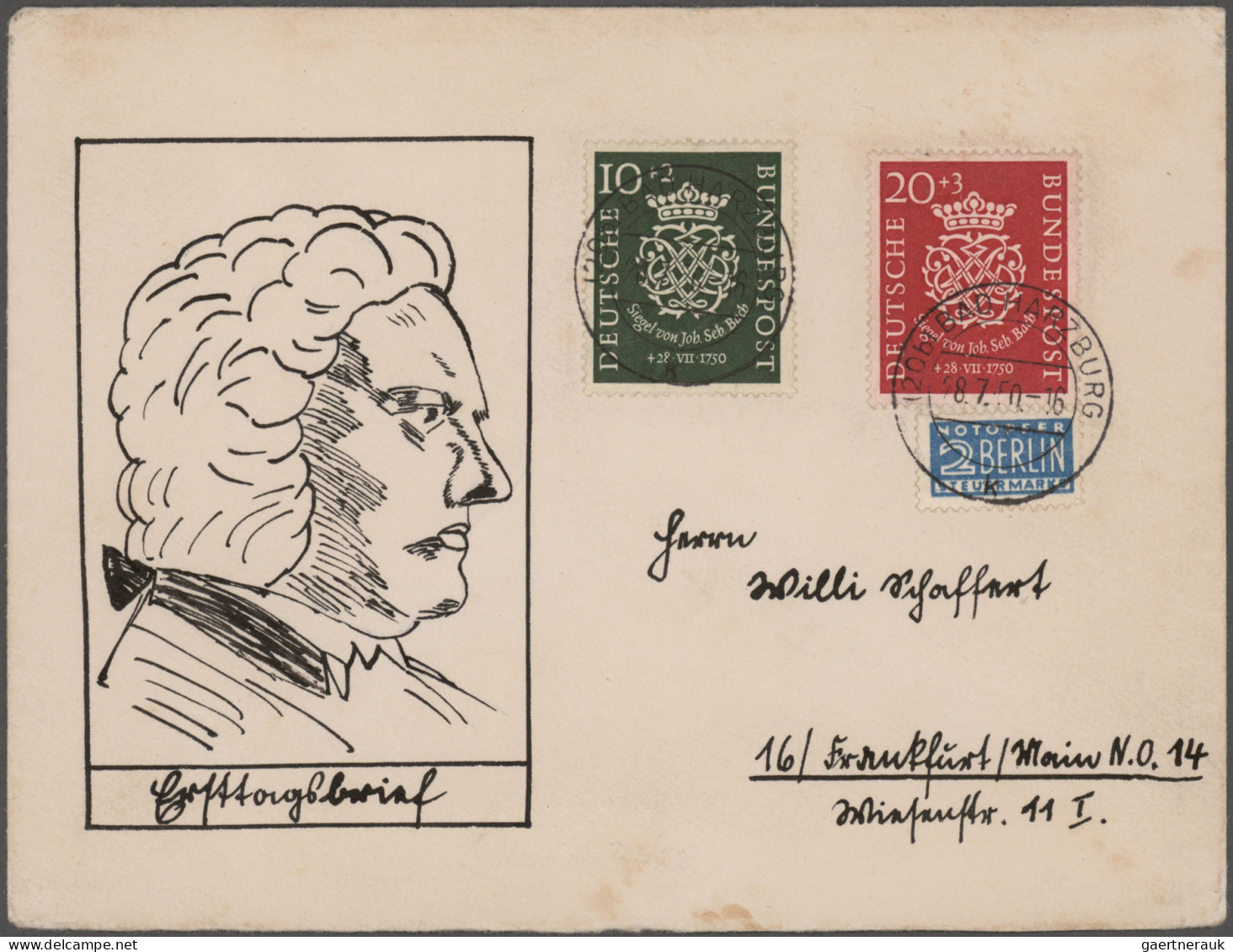 Bundesrepublik Deutschland: 1949/1959 (ca.), Umfangreicher FDC-Posten, Fast Nur - Collections