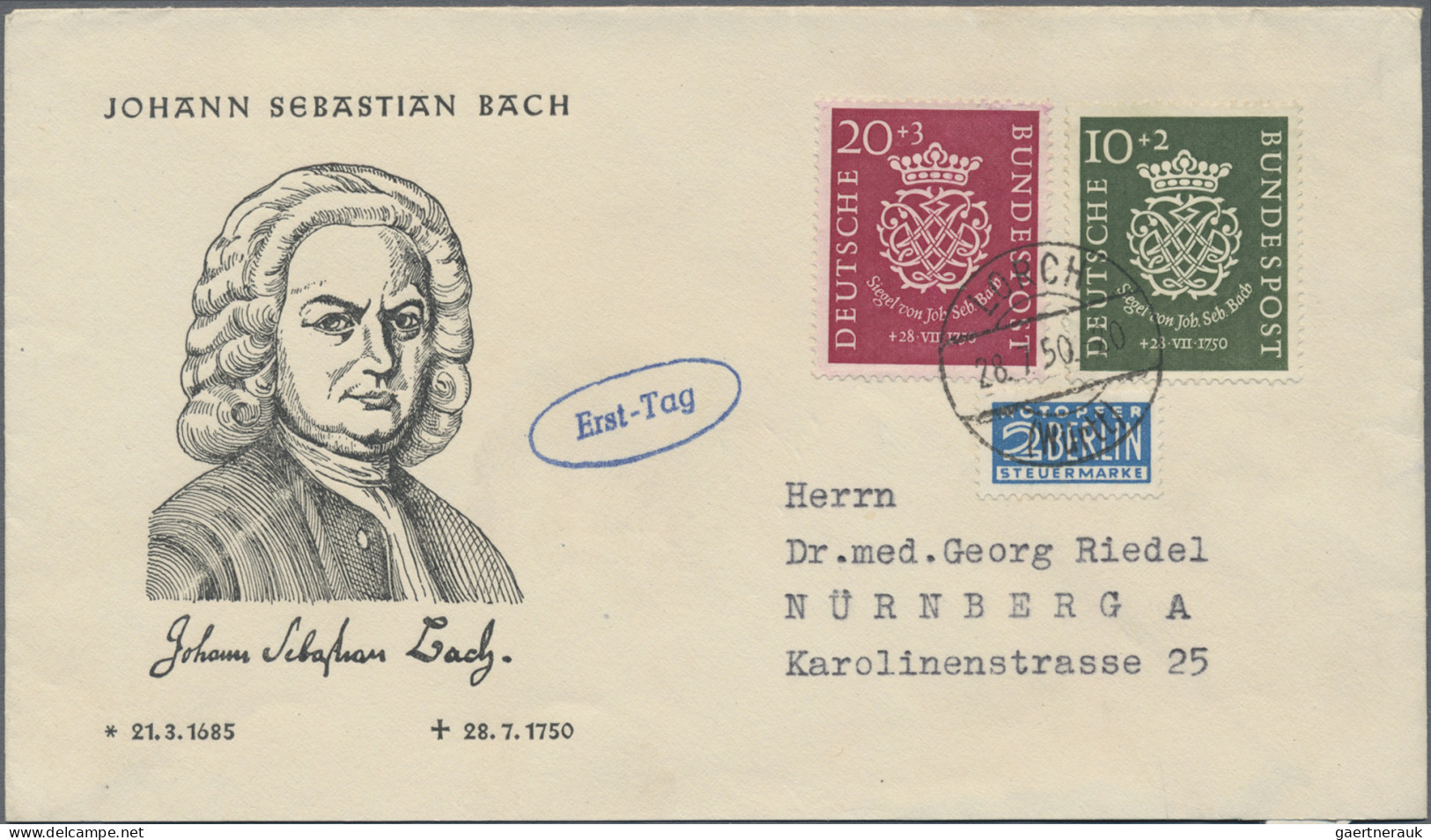 Bundesrepublik Deutschland: 1949/1959, Hochwertige Partie Von 53 Briefen Und Kar - Sammlungen