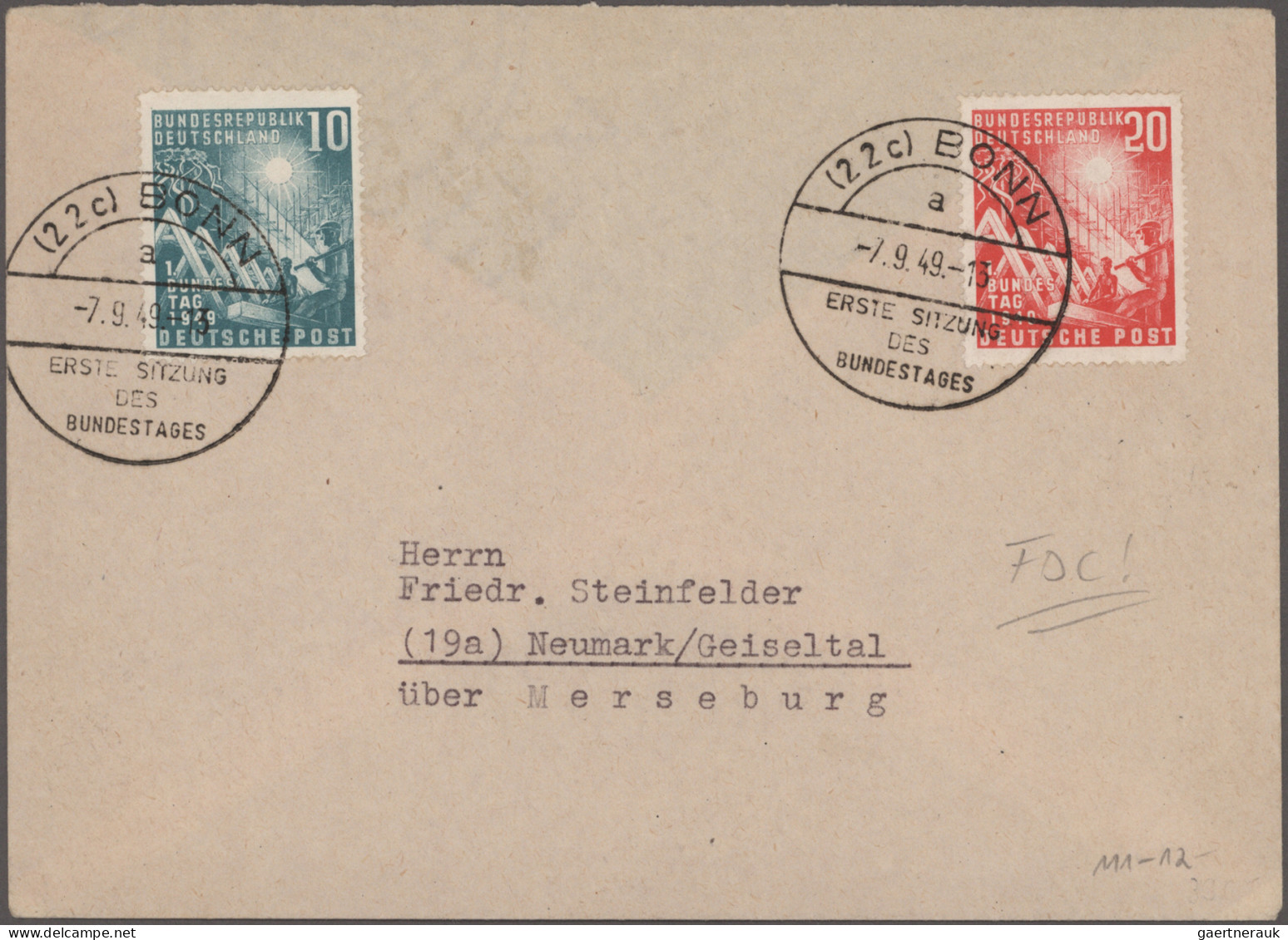 Bundesrepublik Deutschland: 1949/1965, Zweibändige FDC-Sammlung Mit Den Guten An - Colecciones