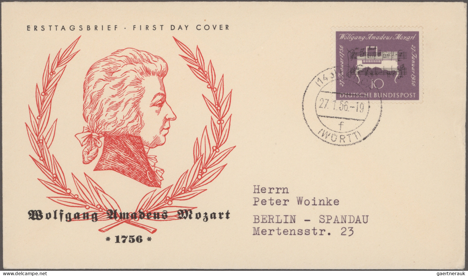 Bundesrepublik Deutschland: 1949/1965, Zweibändige FDC-Sammlung mit den guten An