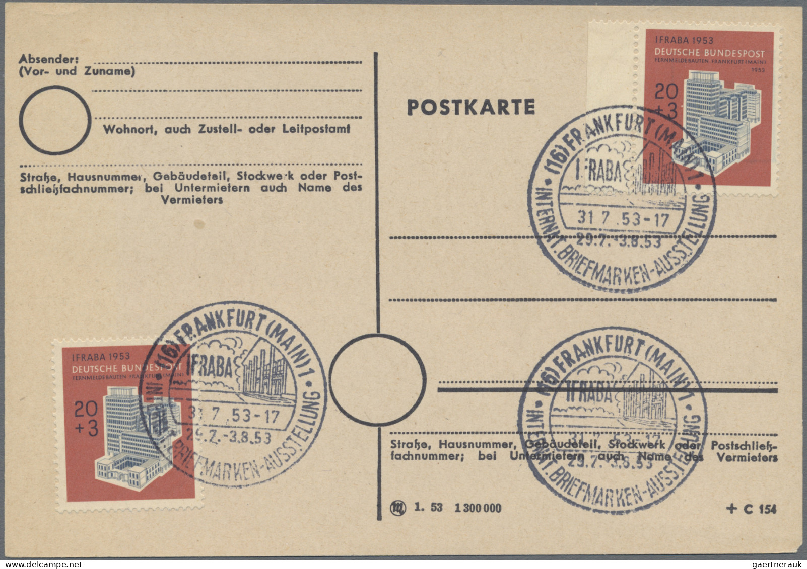 Bundesrepublik Deutschland: 1949/1968, Nette Belege-Partie Von 32 Briefen Und Ka - Collections