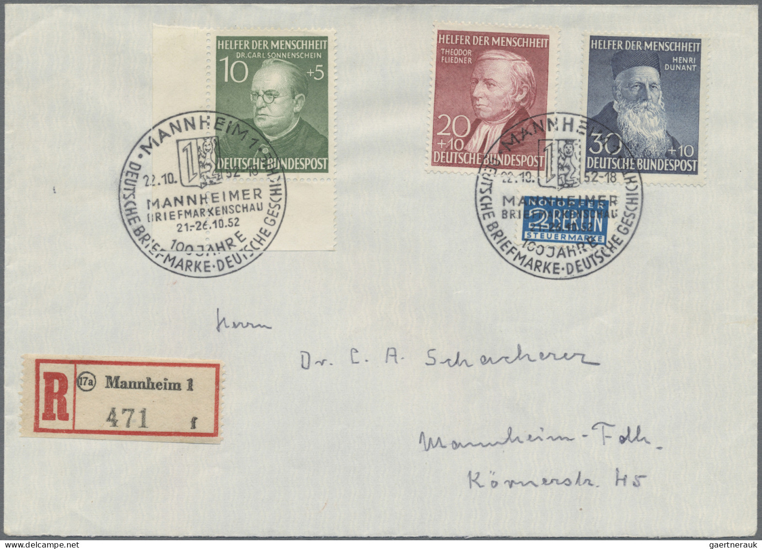 Bundesrepublik Deutschland: 1949/1968, Nette Belege-Partie Von 32 Briefen Und Ka - Sammlungen