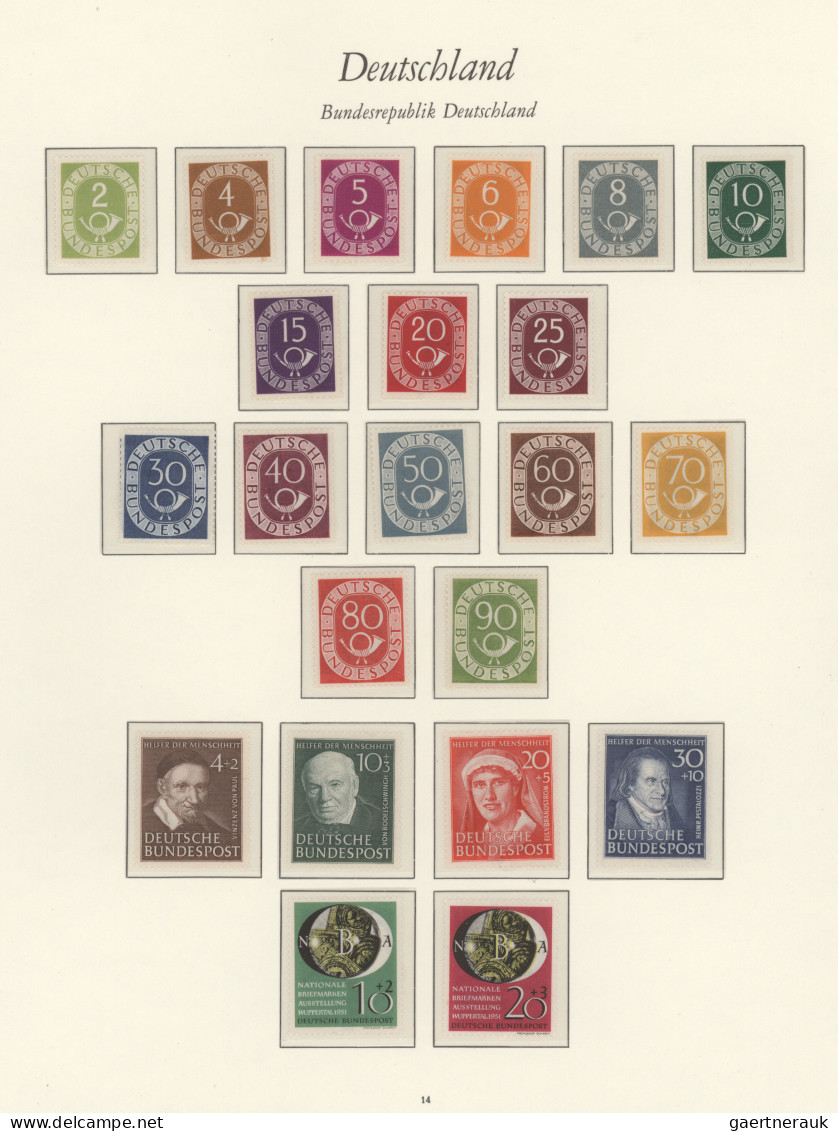 Bundesrepublik Deutschland: 1949/1982, Sammlung Ungebraucht/postfrisch Auf Borek - Collezioni