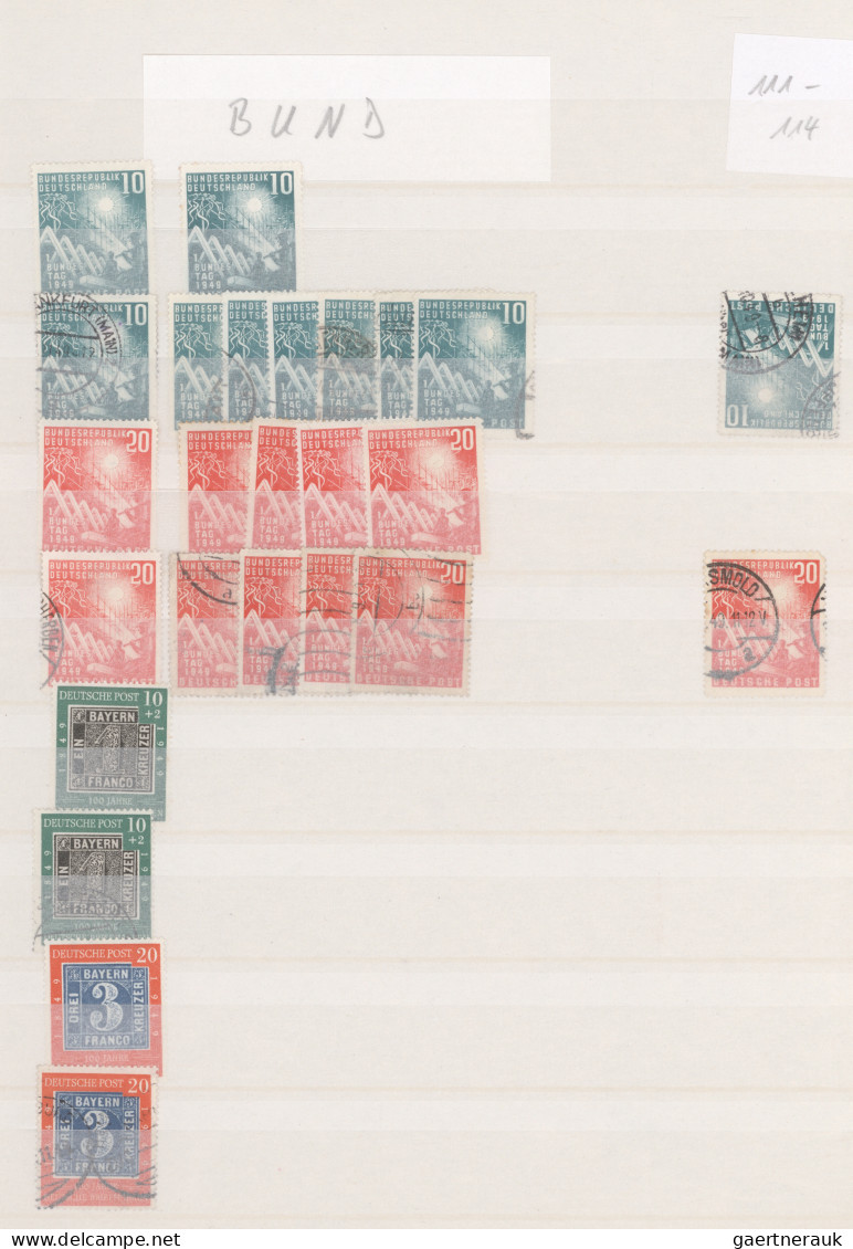 Bundesrepublik Deutschland: 1949/1999, Reichhaltiger, Parallel In Beiden Erhaltu - Collections