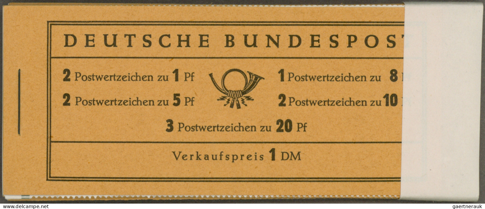 Bundesrepublik - Markenheftchen: 1960, MH 4 Y I Mit RLV II, En Gros Partie Von 4 - Sonstige & Ohne Zuordnung