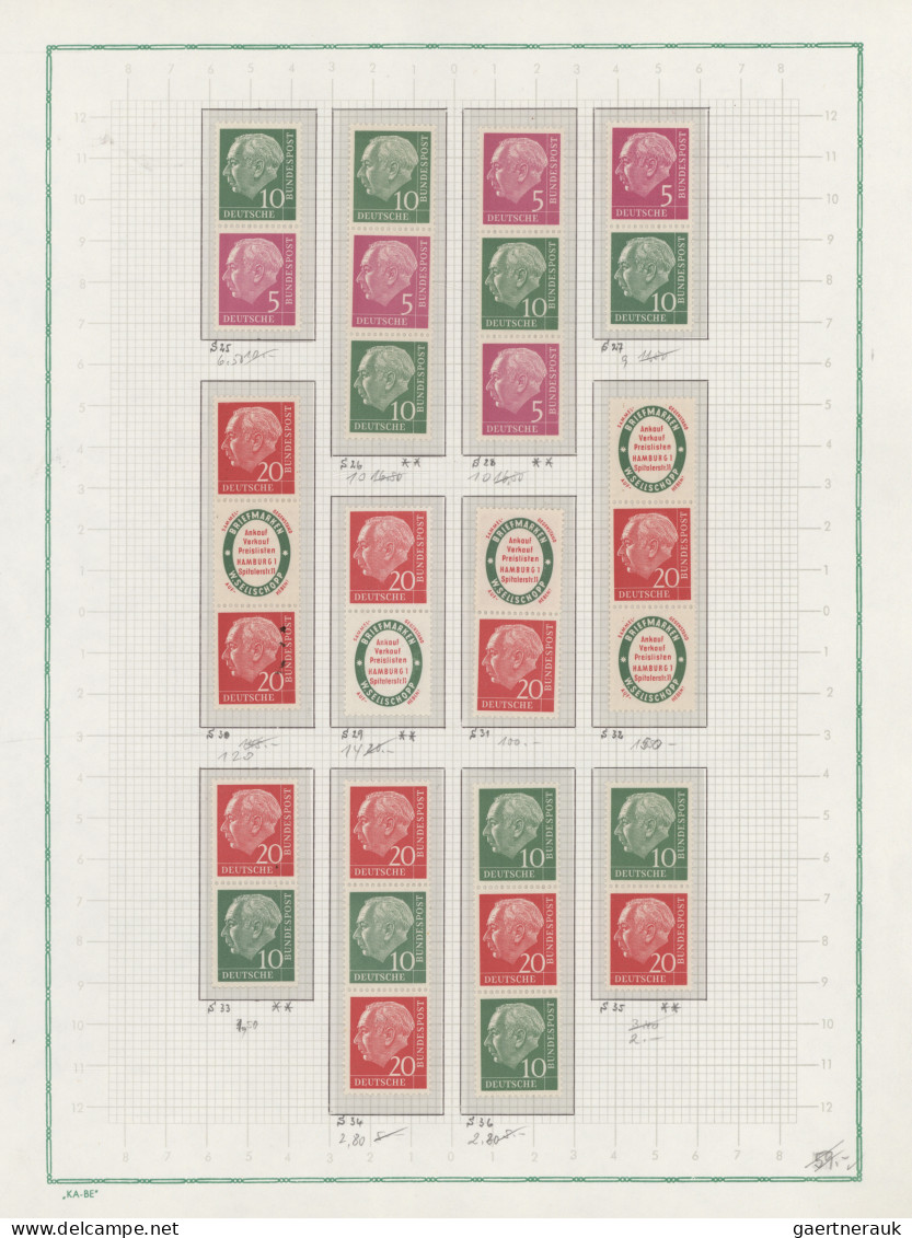 Bundesrepublik - Zusammendrucke: 1951/1999, Umfangreicher Sammlungsbestand Der Z - Se-Tenant