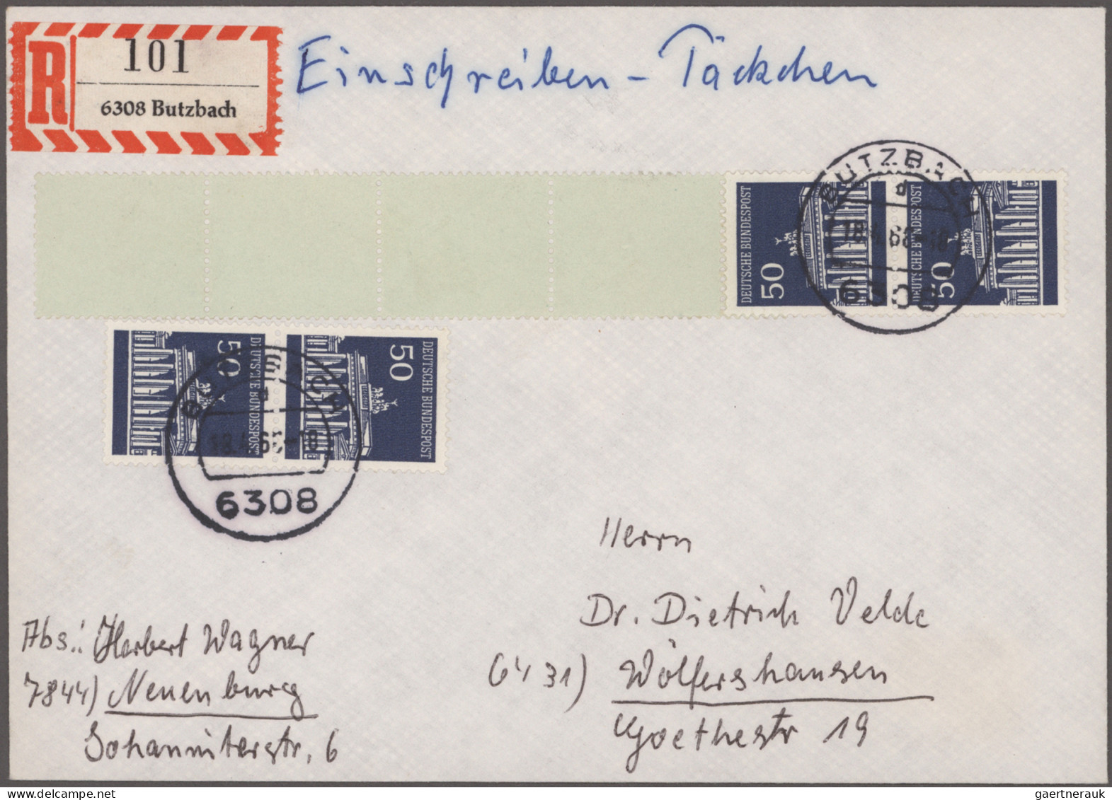 Bundesrepublik - Rollenmarken: 1967/1995, Vielseitige Partie Von Fast 200 Briefe - Rollo De Sellos