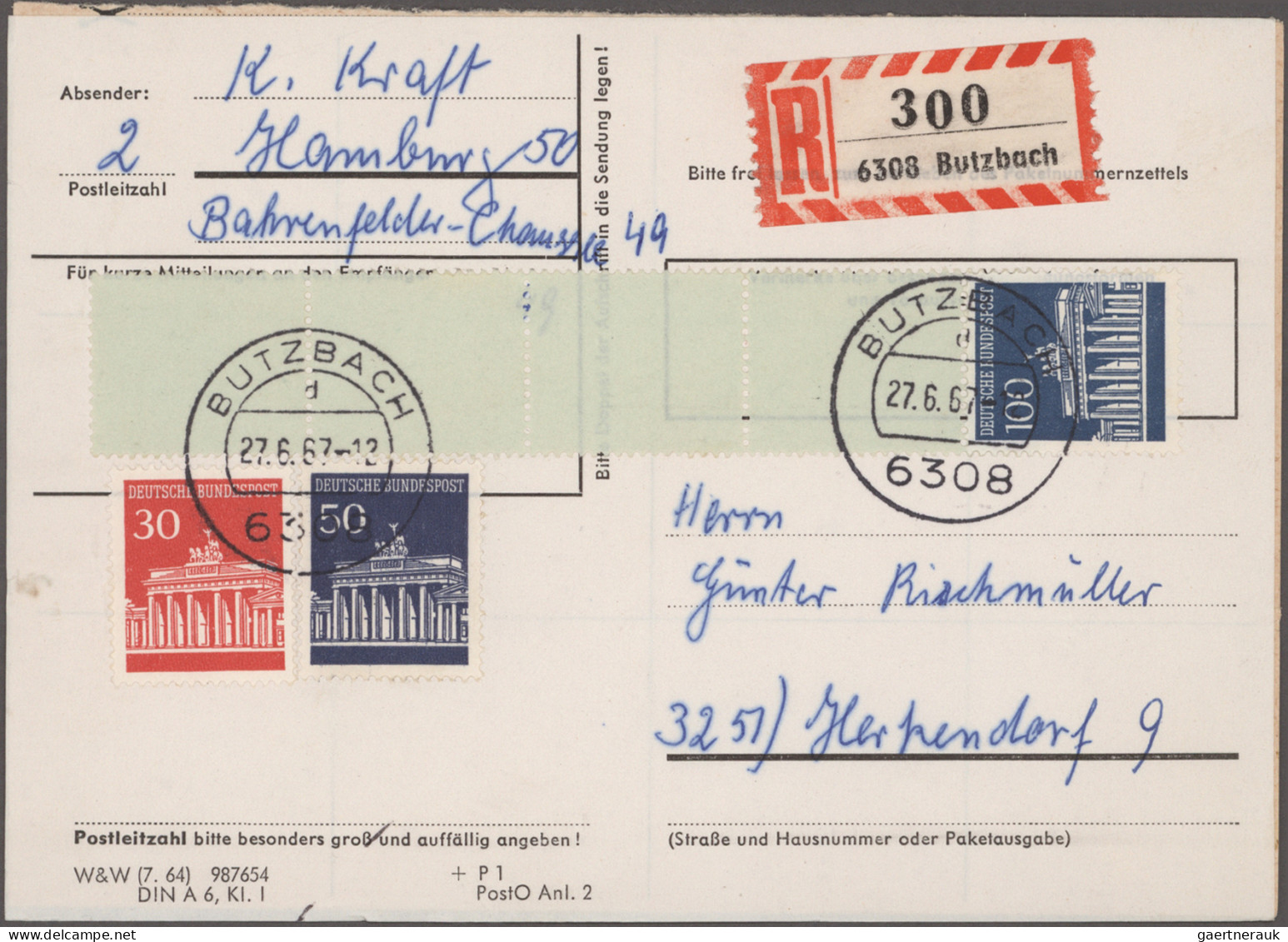 Bundesrepublik - Rollenmarken: 1967/1995, Vielseitige Partie Von Fast 200 Briefe - Rollo De Sellos