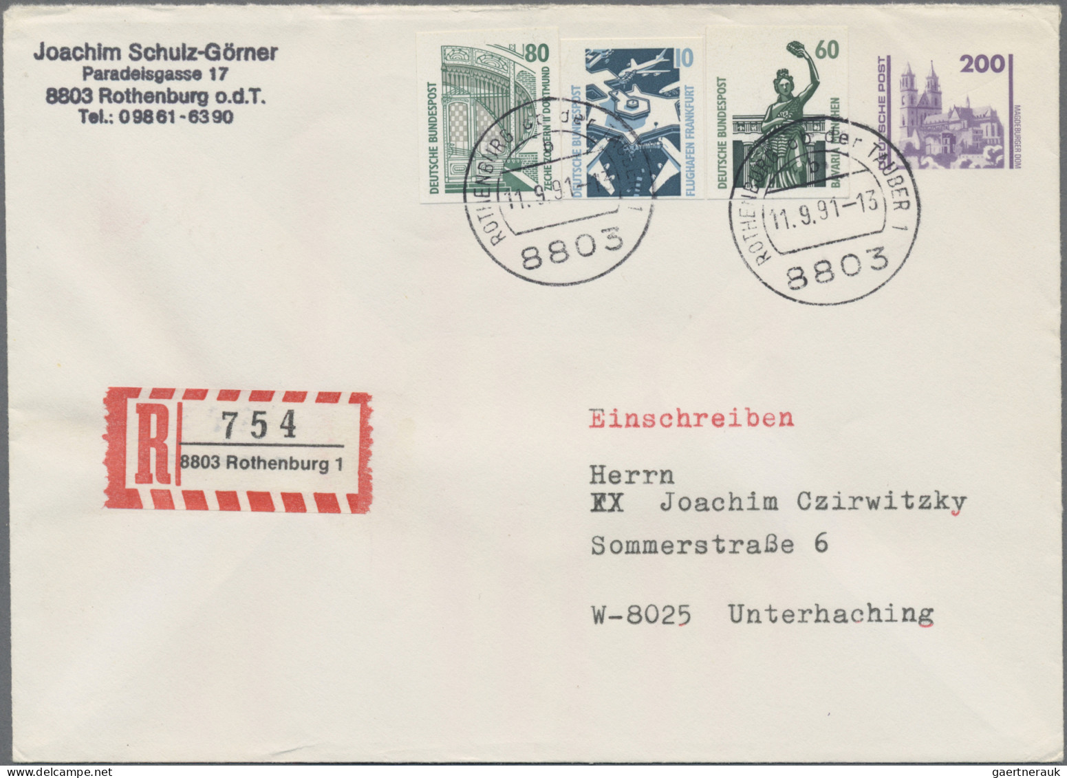 Bundesrepublik - Besonderheiten: 1990/1991, Deutsche Einheit, vielseitige Sammlu