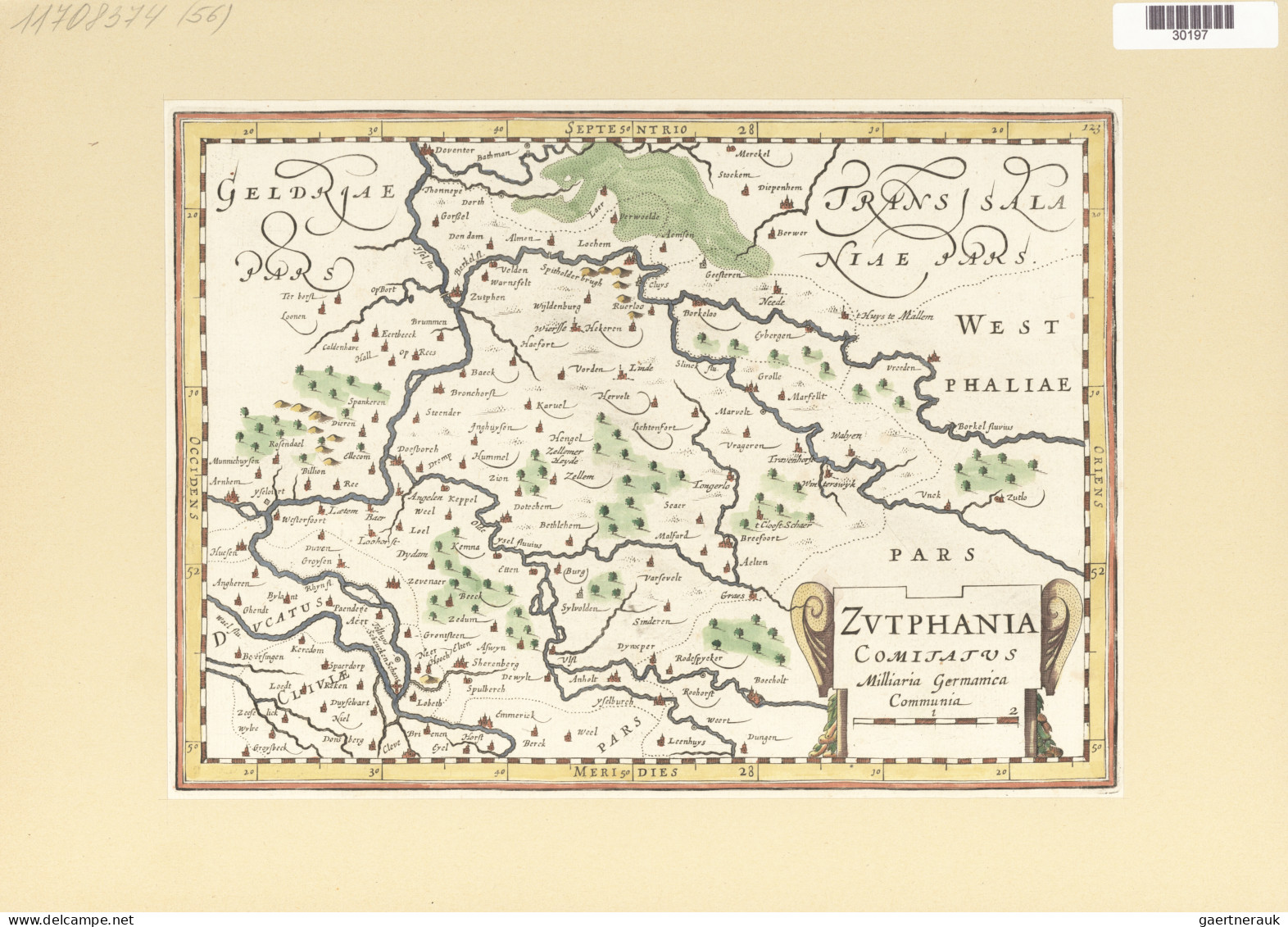 Landkarten und Stiche: 1580/1820 (ca). Bestand von über 130 alten Landkarten, me