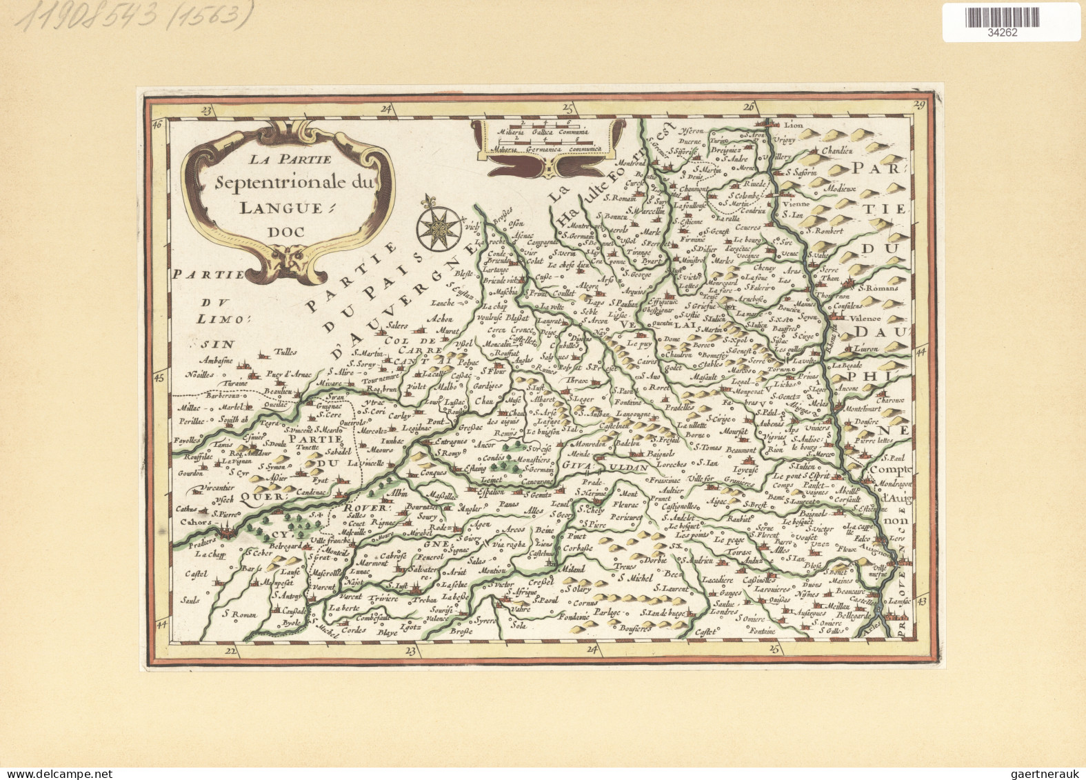 Landkarten und Stiche: 1580/1820 (ca). Bestand von über 130 alten Landkarten, me