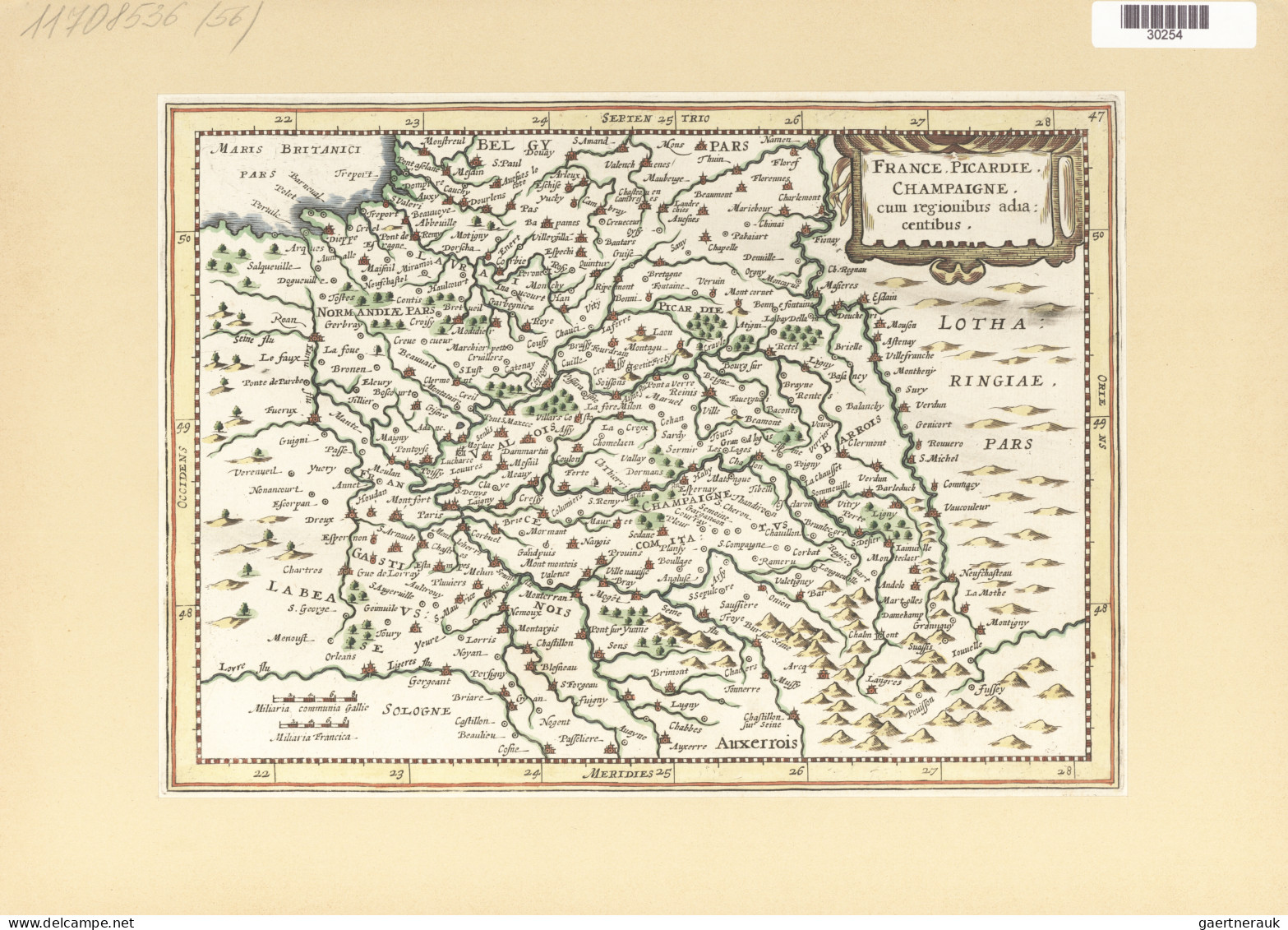 Landkarten und Stiche: 1580/1820 (ca). Bestand von über 130 alten Landkarten, me