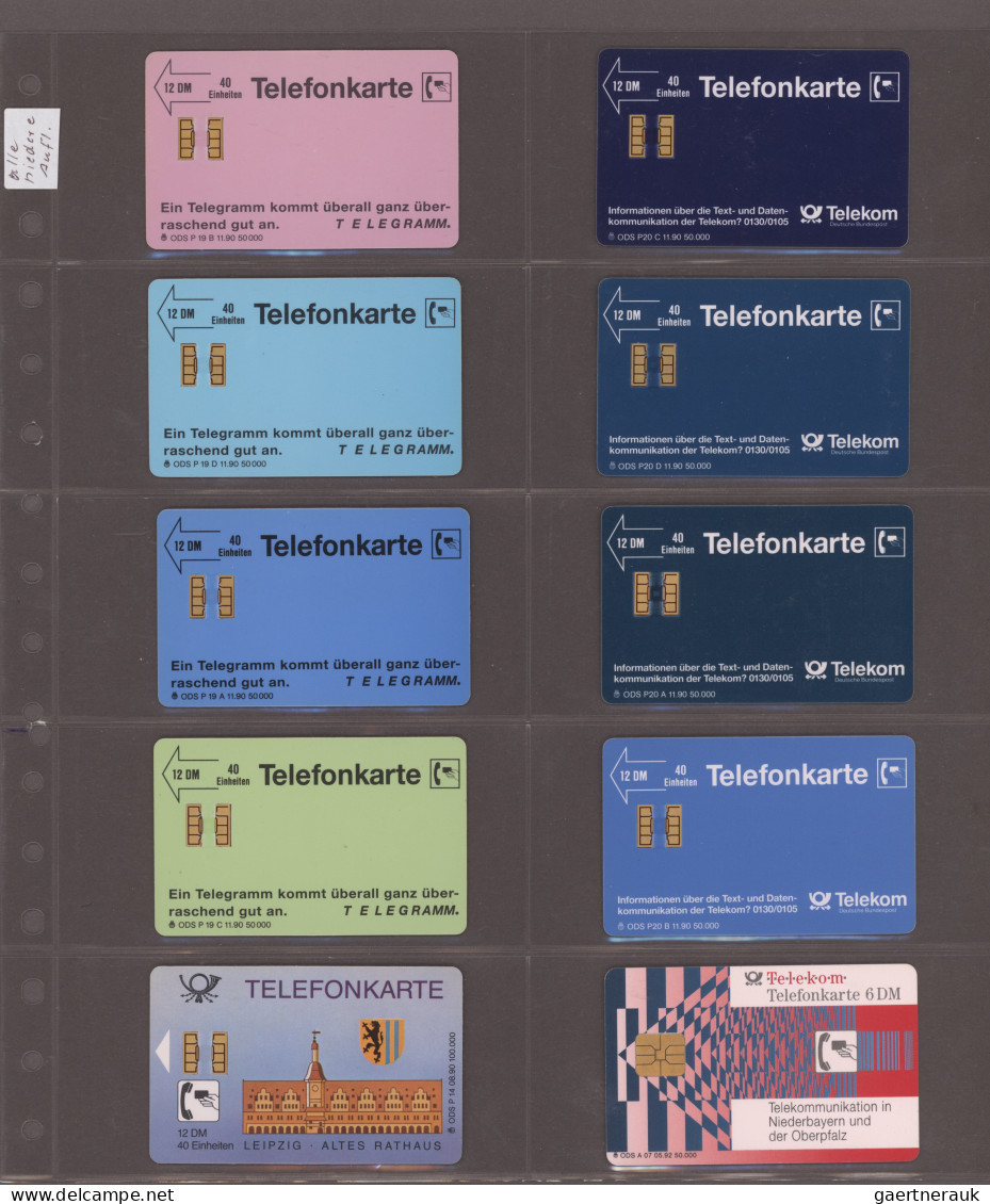 Telefonkarten: 1989 - 1991 (ca.), Sammlung Von Gebrauchten Telefonkarten Verschi - Ohne Zuordnung