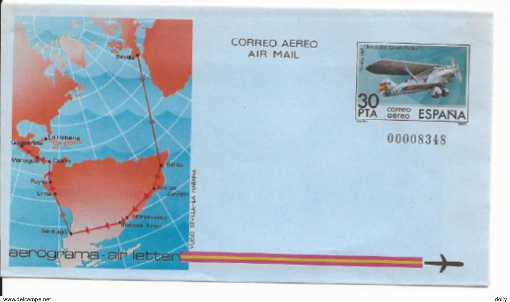 TIMBRE DE L ESPAGNE NEUF** MNH POSTE AERIENNE ENTIER   3 PIECES AEROGRAMA-AIR LETTER - Ungebraucht