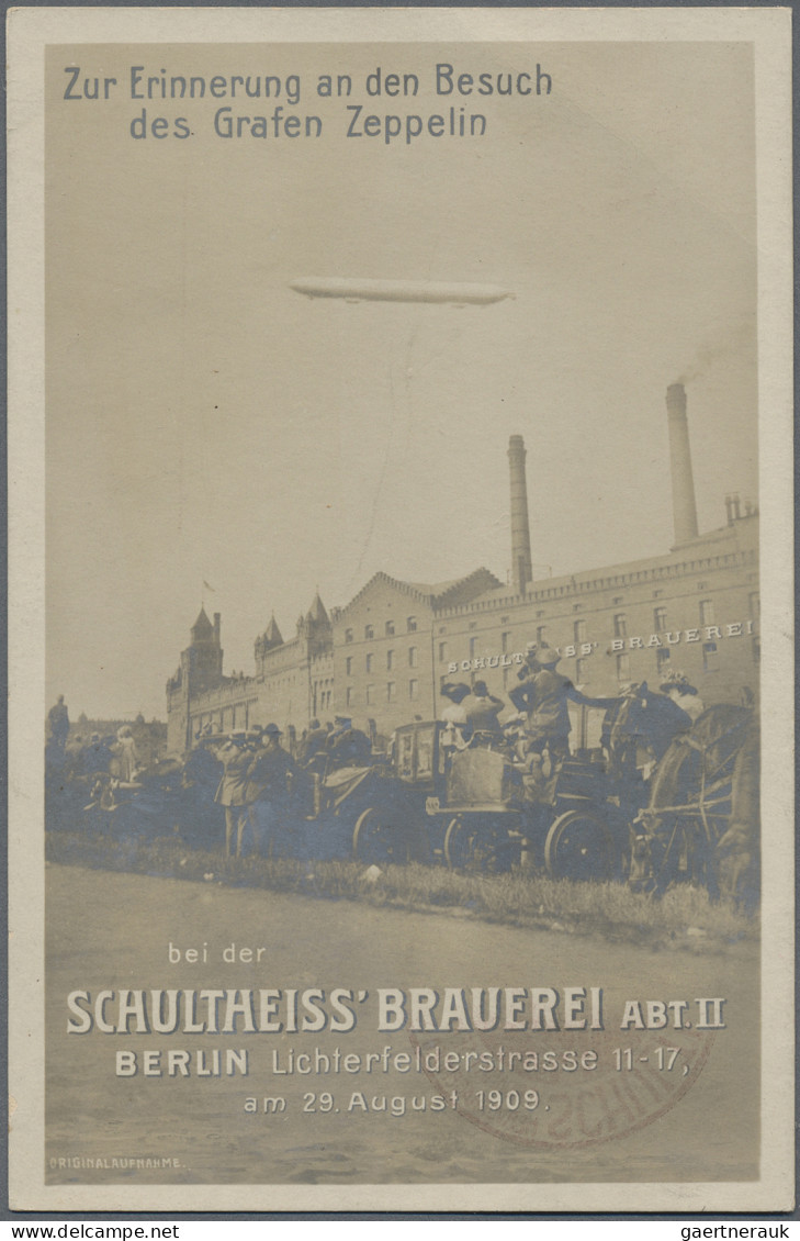 Ansichtskarten: Motive: ZEPPELIN: Over 140 Zeppelin Postcards, Mostly Real Photo - Autres & Non Classés