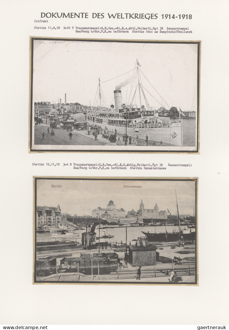 Ansichtskarten: Deutschland: 1914/18 (ca.), I. WELTKRIEG: interessante Sammlung