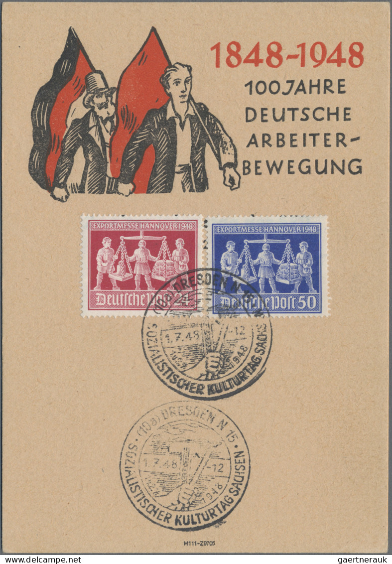 Ansichtskarten: Deutschland: EREIGNIS- und SONDERPOSTKARTEN OSTDEUTSCHLAND, 1945