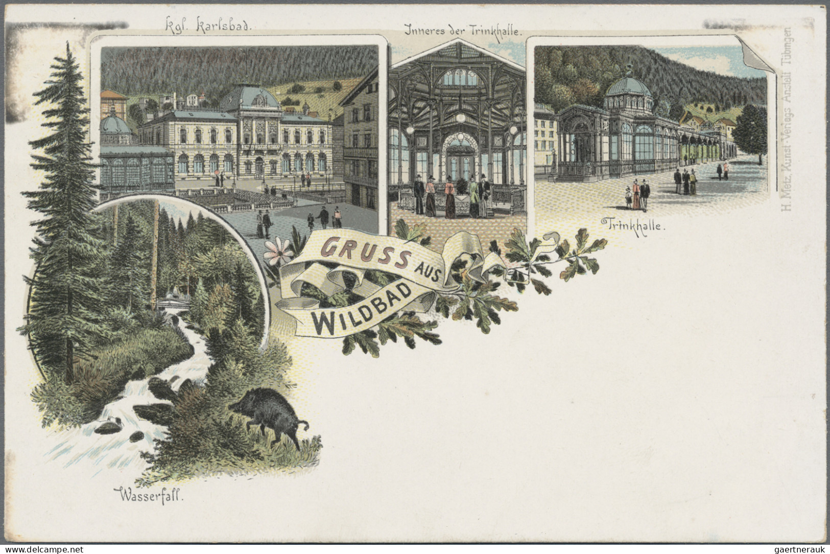 Ansichtskarten: Baden-Württemberg: 1896/1930 (ca.), (BAD) WILDBAD, Partie Von Ca - Sonstige & Ohne Zuordnung