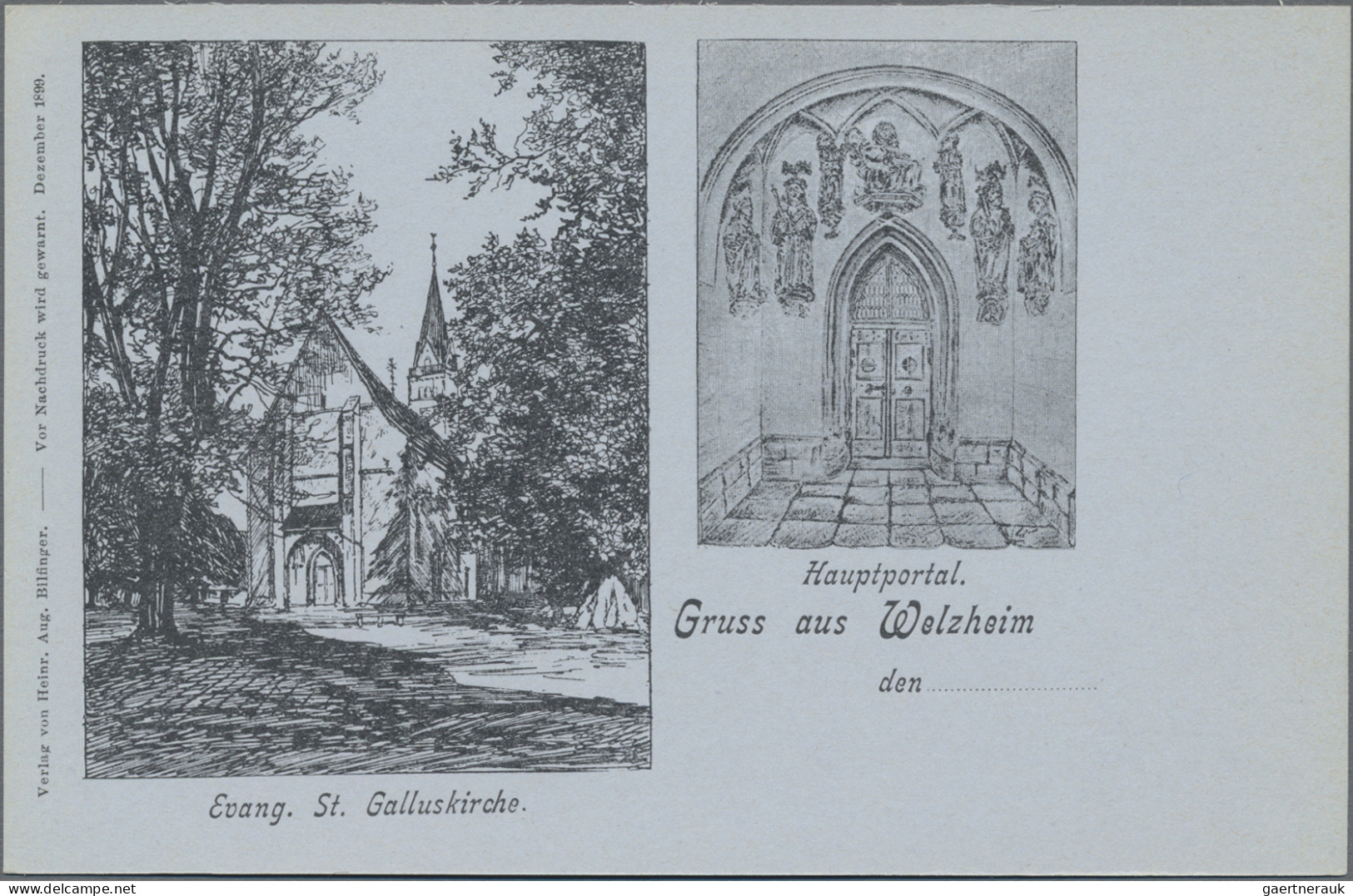 Ansichtskarten: Baden-Württemberg: 1896/1950 (ca.), Vielseitige Partie Von Ca. 2 - Altri & Non Classificati