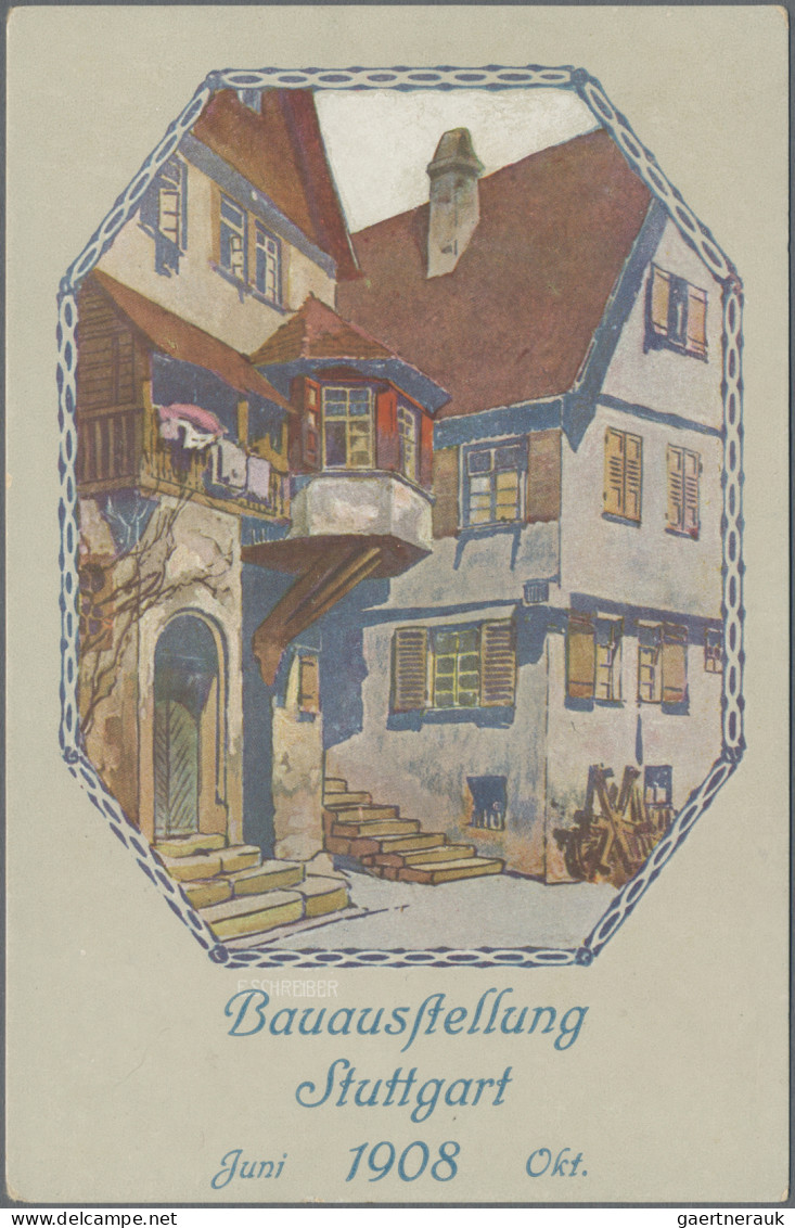 Ansichtskarten: Baden-Württemberg: 1896/1950 (ca.), vielseitige Partie von ca. 2