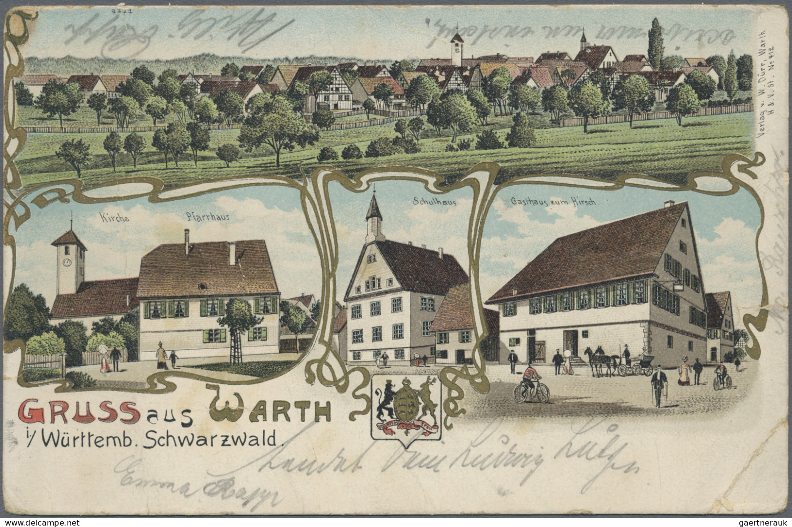 Ansichtskarten: Baden-Württemberg: BADEN-WÜRTTEMBERG, Posten Von Ca. 430 Alten A - Autres & Non Classés