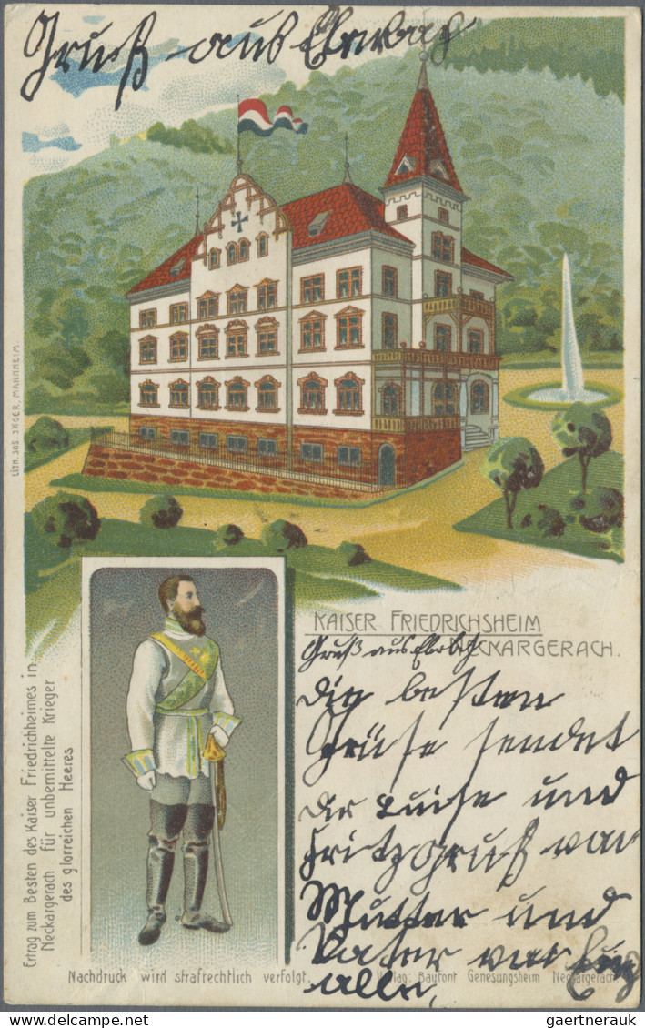Ansichtskarten: Baden-Württemberg: BADEN-WÜRTTEMBERG, Posten von ca. 430 alten A