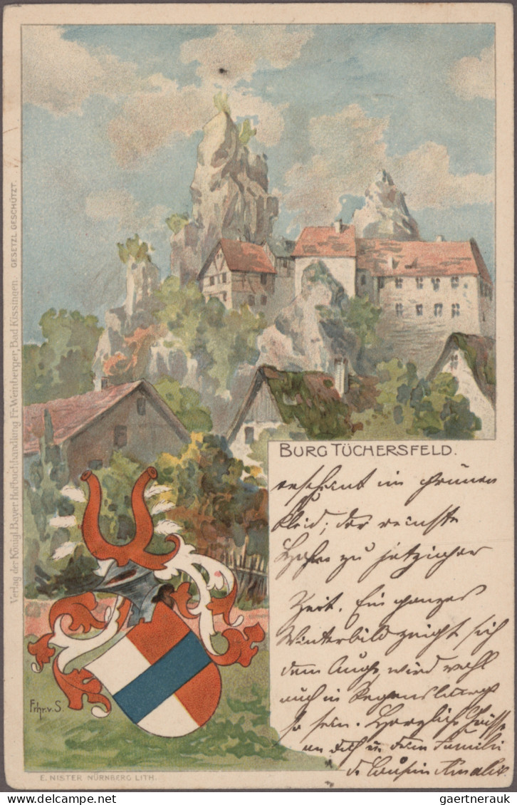 Ansichtskarten: Bayern: BAYERN, große Schachtel mit ca. 240 alten Ansichtskarten