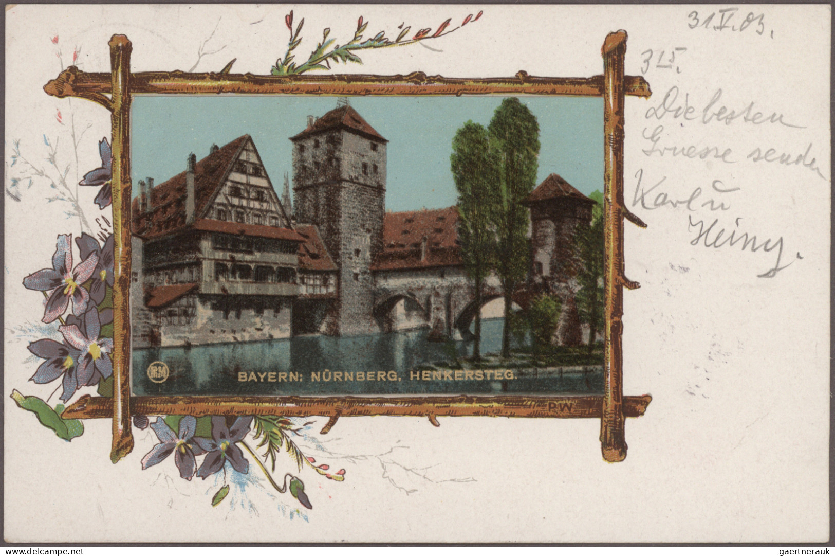 Ansichtskarten: Bayern: NÜRNBERG: Ca. 1903/56, Partie Von Ca. 60 Gebrauchten Und - Sonstige & Ohne Zuordnung