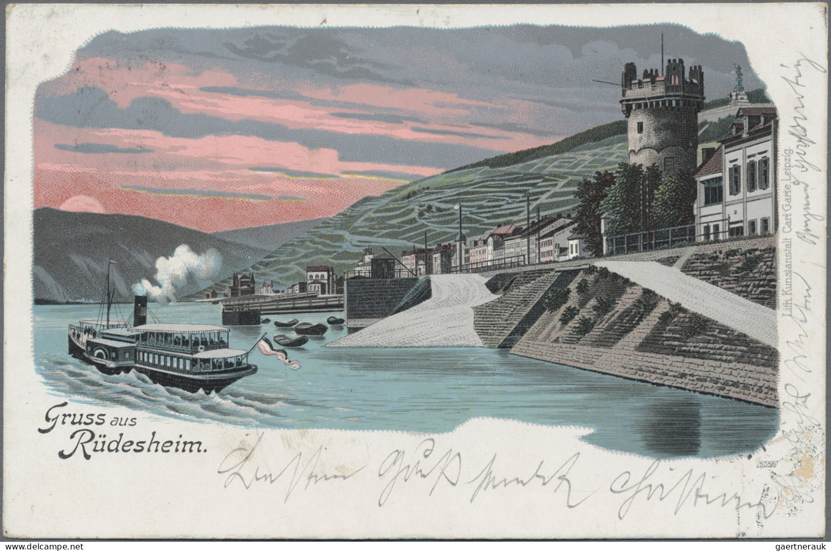 Ansichtskarten: Hessen: 1895/1940 (ca.), meist um 1900, RHEINGAU, Partie von ca.
