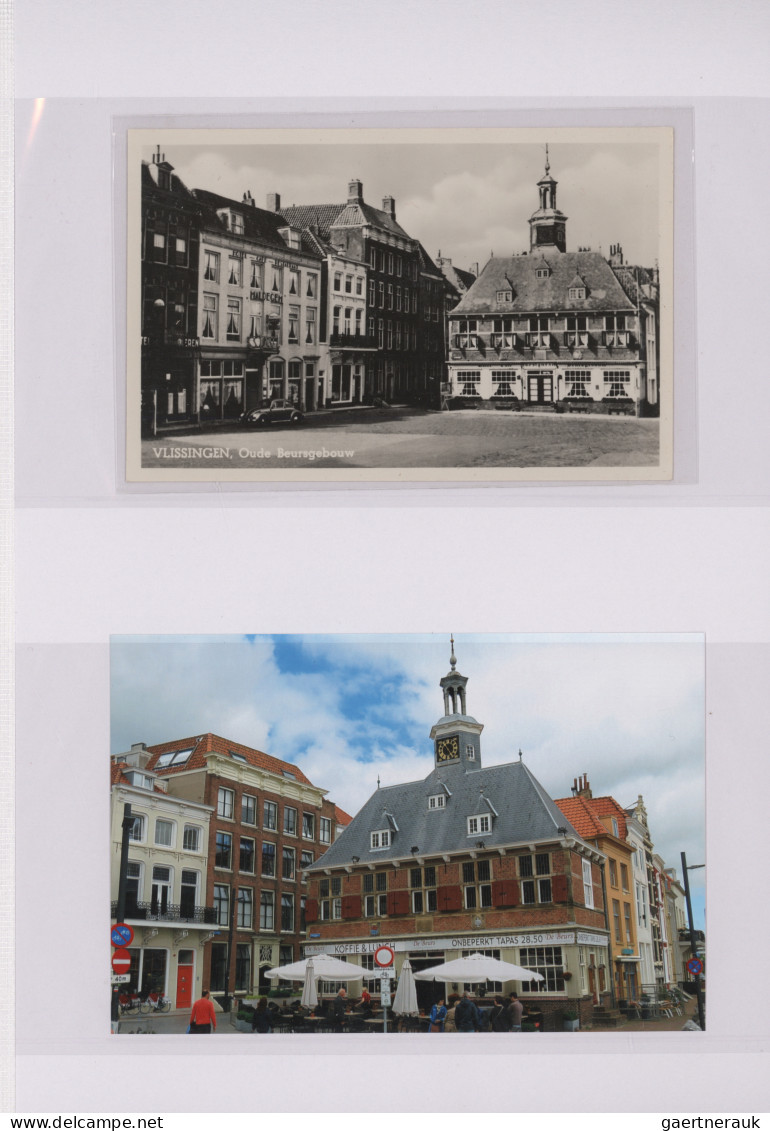 Ansichtskarten: 1900, Ein Album Mit Ansichtskarten Niederlande Viel Vlissingen - 500 Postales Min.