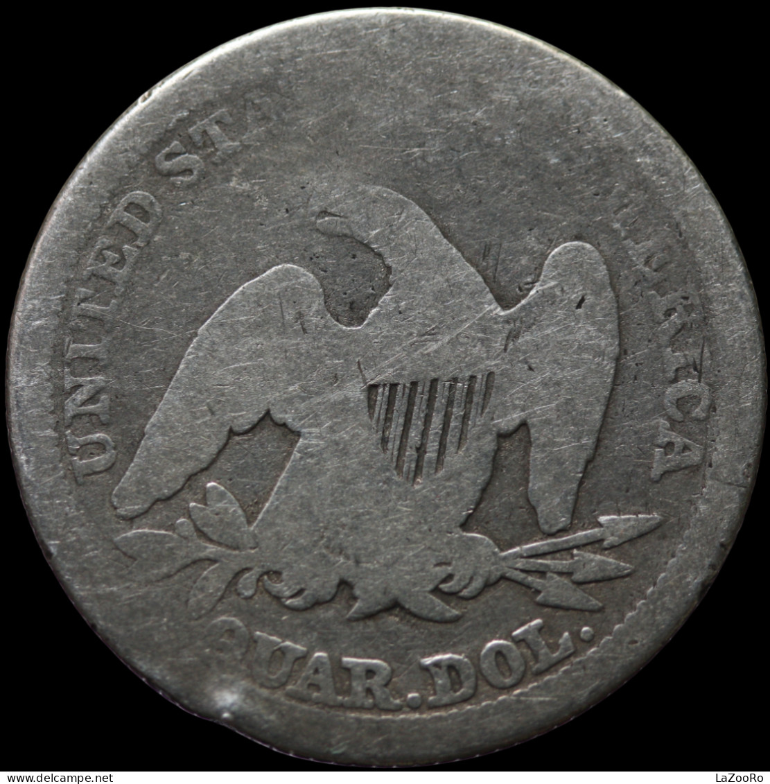 LaZooRo: United States Of America 1/4 Quarter Dollar 1857 G - Silver - 1838-1891: Seated Liberty (Libertà Seduta)