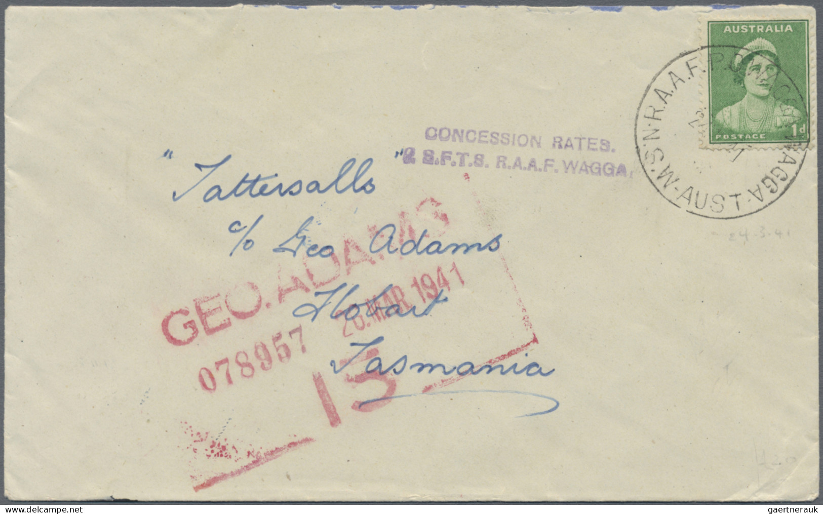 Australia: 1939/1951, Covers (27) With AAPO, AIFFPO, FPO, HM Ship, RAAF Ec. Mili - Collections
