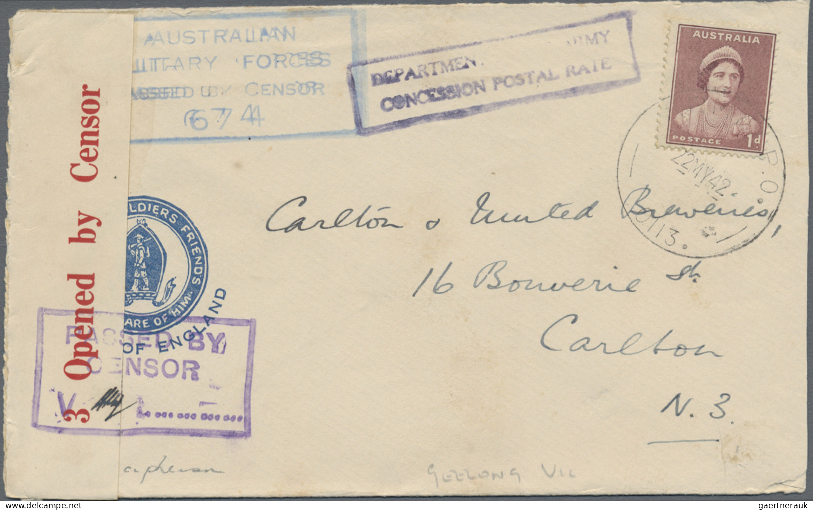 Australia: 1939/1951, Covers (27) With AAPO, AIFFPO, FPO, HM Ship, RAAF Ec. Mili - Verzamelingen