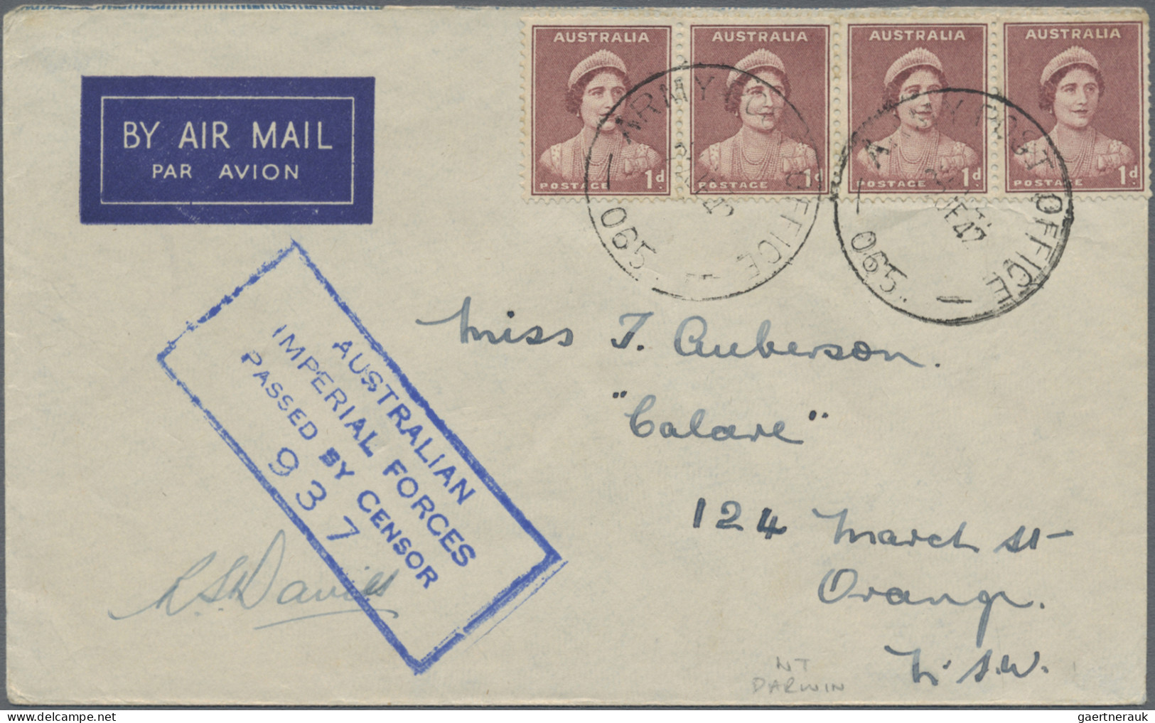 Australia: 1939/1951, covers (27) with AAPO, AIFFPO, FPO, HM ship, RAAF ec. mili