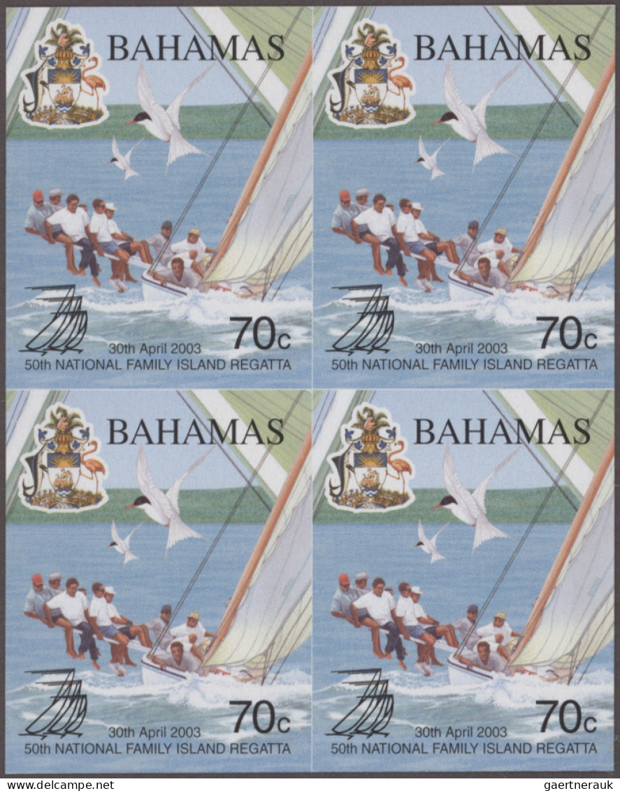 Bahamas: 2002/2006. Collection Containing 1236 IMPERFORATE Stamps (inclusive Som - Bahamas (1973-...)