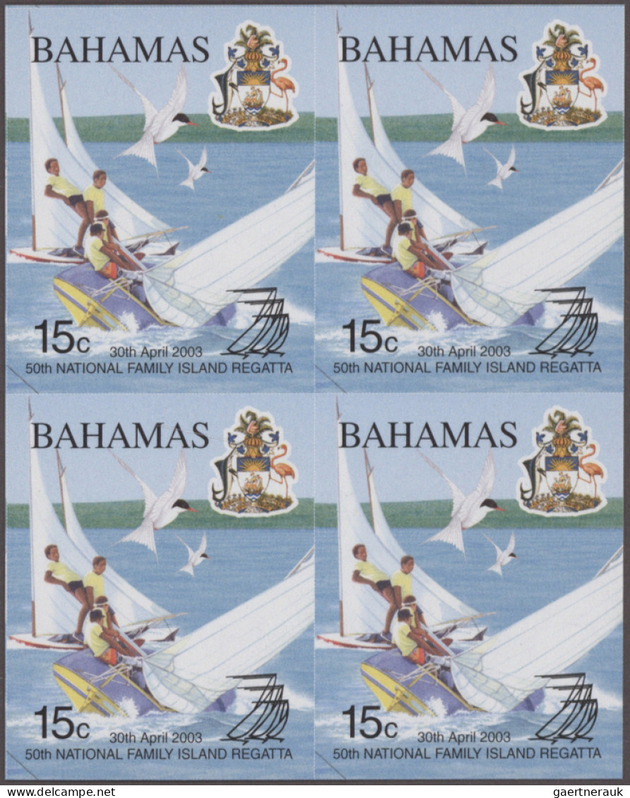 Bahamas: 2002/2006. Collection containing 1236 IMPERFORATE stamps (inclusive som