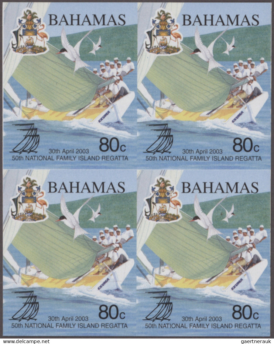 Bahamas: 2002/2006. Collection containing 1236 IMPERFORATE stamps (inclusive som