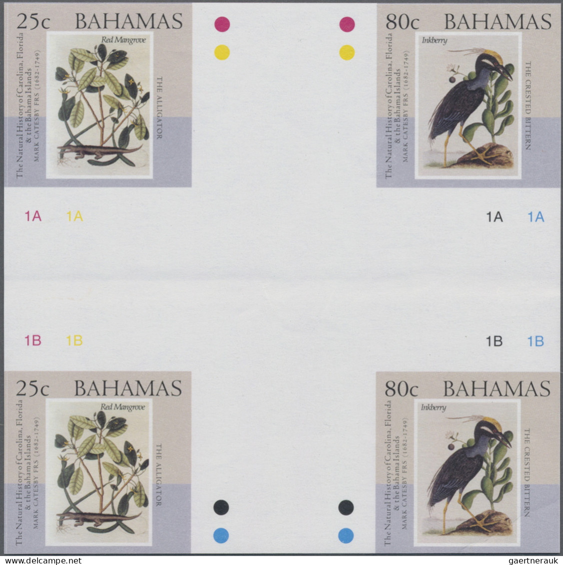 Bahamas: 2002/2006. Collection containing 1236 IMPERFORATE stamps (inclusive som