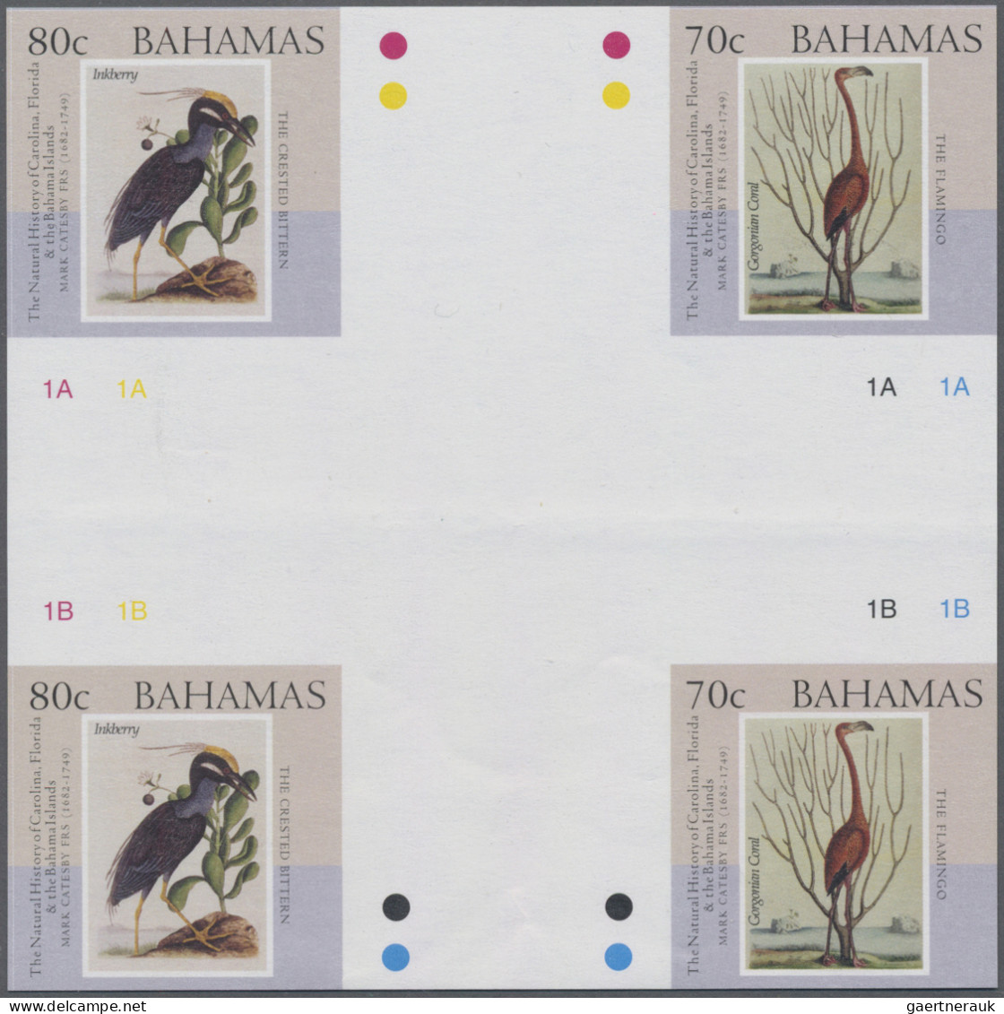 Bahamas: 2002/2006. Collection containing 1236 IMPERFORATE stamps (inclusive som