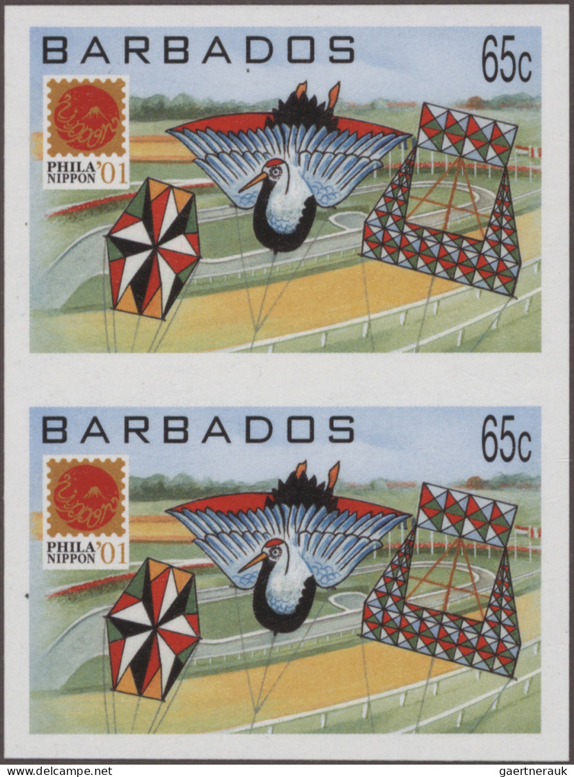 Barbados: 1994/2007 Collection containing 1502 IMPERFORATE stamps (inclusive som