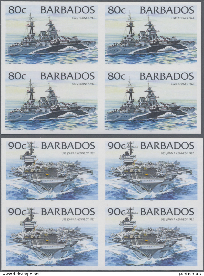 Barbados: 1994/2007 Collection containing 1502 IMPERFORATE stamps (inclusive som