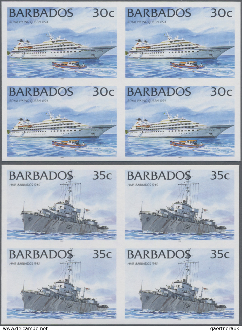 Barbados: 1994/2007 Collection containing 1502 IMPERFORATE stamps (inclusive som